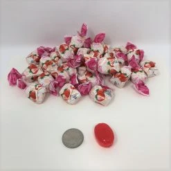 Beulah's Candyland Wrapped Candy Arcor Strawberry Filled Fruit Bon Bons 5 Pounds Bulk Strawberry Hard Candy