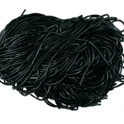 Beulah's Candyland Shoestring Black Licorice Laces 2 Pounds Black Laces