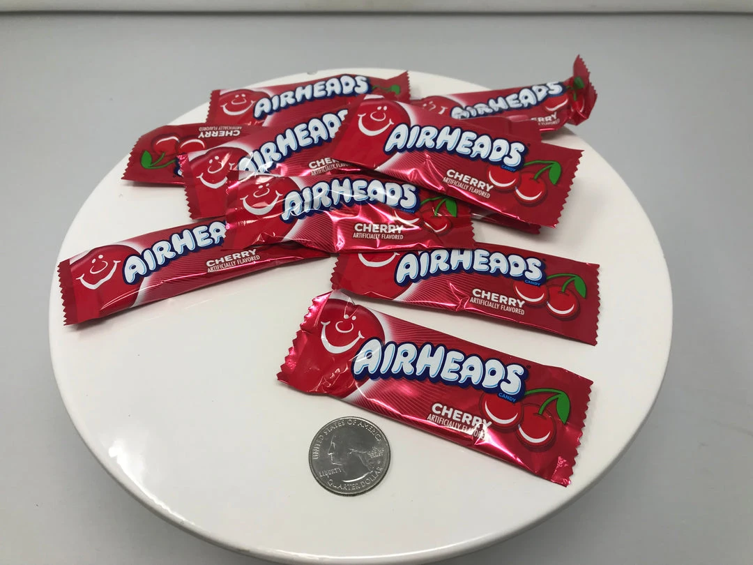 Perfetti Mini Airheads Cherry Flavor 1 Pound Bulk Air Heads Wrapped Candy 3 Perfetti Mini Airheads Cherry Flavor 1 Pound Bulk Air Heads Wrapped Candy