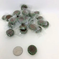 Sunrise Confections Chocolate Starlight Mints 2 Pound Chocolate Star Light Starlite Mint Hard Candy Wrapped Candy
