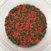QA Products, Inc. - Beloit, Wisconsin Christmas Mix Sprinkles Green Red Jimmies Topping 1 Pound Colored Sprinkles Sprinkles & Toppings