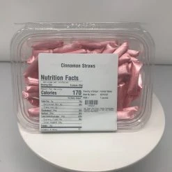 Beulah's Candyland Old Fashion Cinnamon Straws Christmas Candy 1 Pound Cinnamon Filled Straws