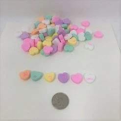 Rito Valentine Candy Small Conversation Hearts 2 Pounds Pastel Hearts
