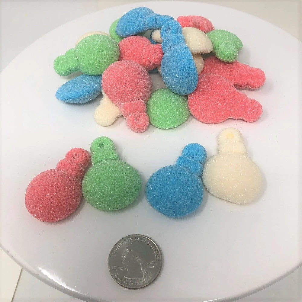 Beulah's Candyland Gummi Glitter Ornaments Sugar Sanded Gummy Christmas Candy 2.2 Pounds 3 Beulah's Candyland Gummi Glitter Ornaments Sugar Sanded Gummy Christmas Candy 2.2 Pounds