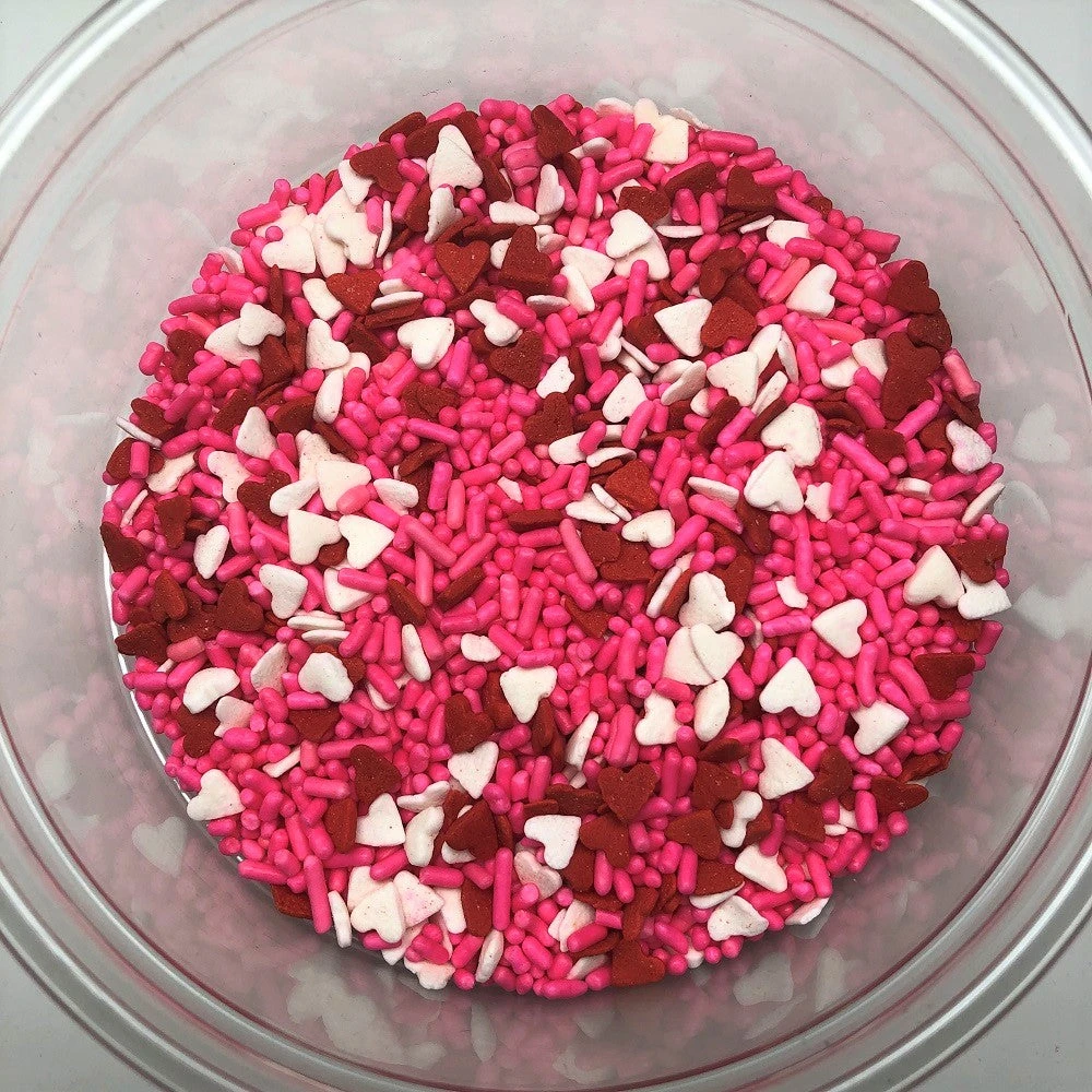 QA Products, Inc. - Beloit, Wisconsin Valentine Hearts And Sprinkle Mix Red Pink White Topping Sprinkles 6 Pound 3 QA Products, Inc. - Beloit, Wisconsin Valentine Hearts And Sprinkle Mix Red Pink White Topping Sprinkles 6 Pound