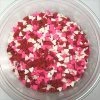 QA Products, Inc. - Beloit, Wisconsin Valentine Hearts Shapes Red/White/Pink Bakery Topping Sprinkles 5 Pounds