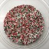 QA Products, Inc. - Beloit, Wisconsin Christmas Jingle Mix Nonpareils Red Green White Topping Sprinkles 1 Pound Sprinkles & Toppings