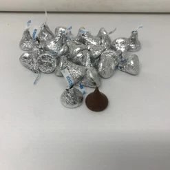 Beulah's Candyland Hershey Kisses Silver Foil 5 Pounds Hershey's Chocolate