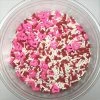 QA Products, Inc. - Beloit, Wisconsin Sprinkles & Toppings Valentine Sprinkle Mix Lovestruck Pink Hearts Red White Sprinkles 1 Pound