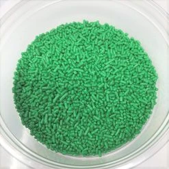 QA Products, Inc. - Beloit, Wisconsin Sprinkles Green Light Green Jimmies Bakery Topping 8 Ounces Colored Sprinkles Sprinkles & Toppings