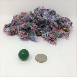 Beulah's Candyland Jawbreakers Green Color Medium 3/4 Inch Diameter Wrapped Jaw Breaker 2 Pounds