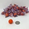 Beulah's Candyland Jawbreakers Orange Color Medium 3/4 Inch Diameter Wrapped Jaw Breaker 2 Pounds Wrapped Candy