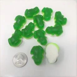 Fini Sweets Gummi Frogs Green White Bottom Bulk 2 Pounds Green Gummy Frog Candy Gummi Candy