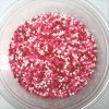 QA Products, Inc. - Beloit, Wisconsin Valentine Hearts Mini Shapes Red White Pink Bakery Topping Sprinkles 5 Pounds