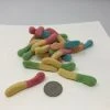 Beulah's Candyland Sour Mini Neon Worms 1 Pound Gummy Neon Worms Gummi Candy