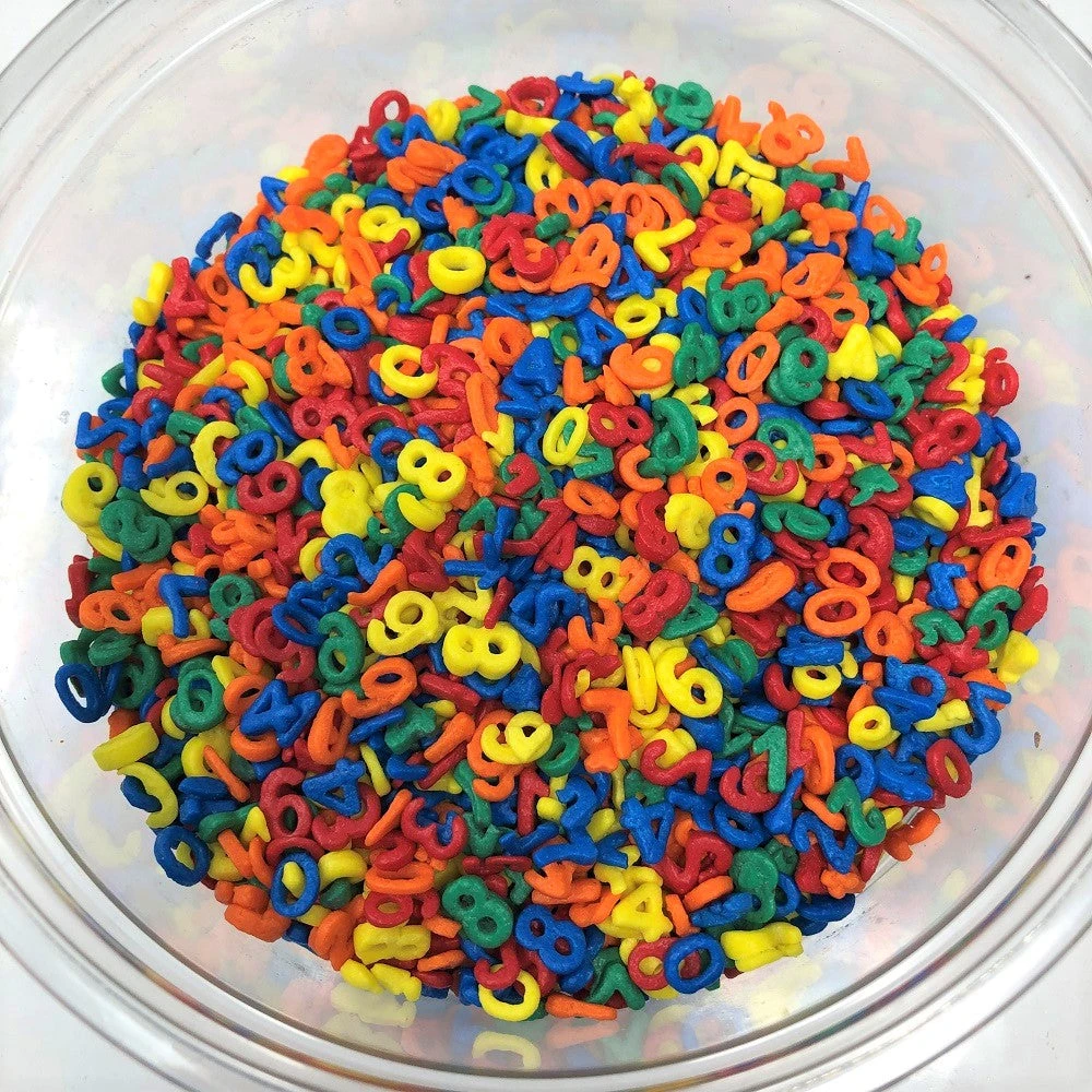 Mavalerio Sprinkles & Toppings Number Shapes Bakery Topping Sprinkles Tiny Numbers Primary Colors 1 Pound 3 Mavalerio Sprinkles & Toppings Number Shapes Bakery Topping Sprinkles Tiny Numbers Primary Colors 1 Pound