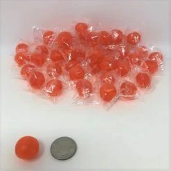 Washburn Orange Balls 2 Pounds Orange Flavor Candy Wrapped Hard Candy Bulk Candy