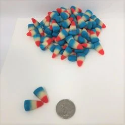 Beulah's Candyland Patriotic Candy Corn 1 Pound Red White Blue Raspberry Lemonade Candy