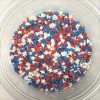 QA Products, Inc. - Beloit, Wisconsin Patriotic Star Shapes Red White Blue Stars Bakery Topping Sprinkles 5 Pounds