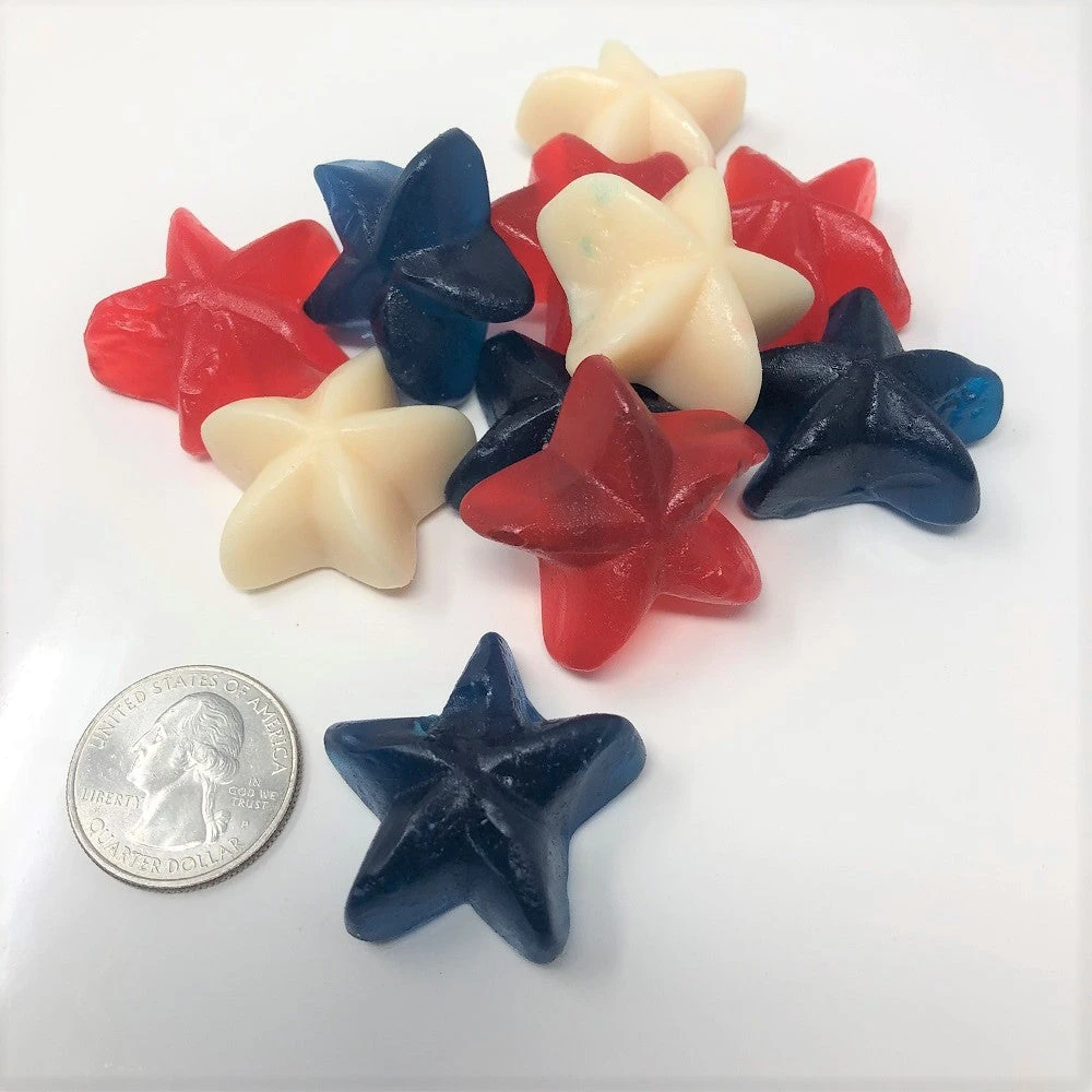 Beulah's Candyland Patriotic Gummi Stars 2 Pounds Red White Blue Candy 3 Beulah's Candyland Patriotic Gummi Stars 2 Pounds Red White Blue Candy