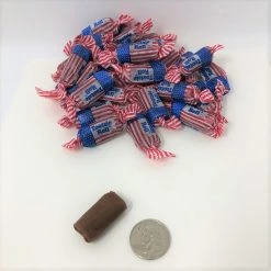 Beulah's Candyland Wrapped Candy Patriotic Tootsie Rolls Midgee Flag Wrapped 5 Pound Tootsie Rolls Bulk Candy