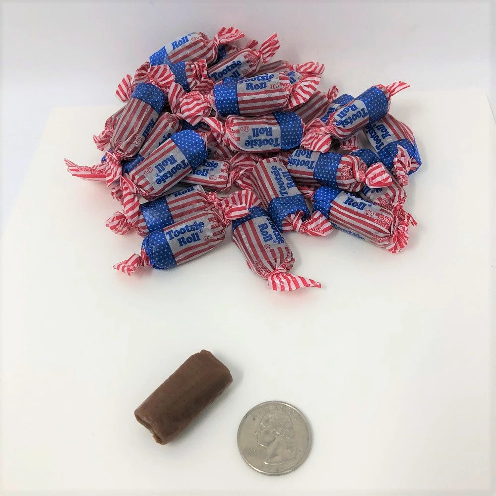 Beulah's Candyland Wrapped Candy Patriotic Tootsie Rolls Midgee Flag Wrapped 5 Pound Tootsie Rolls Bulk Candy 3 Beulah's Candyland Wrapped Candy Patriotic Tootsie Rolls Midgee Flag Wrapped 5 Pound Tootsie Rolls Bulk Candy