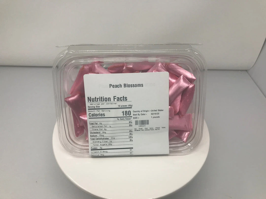 Beulah's Candyland Peach Blossoms Peanut Butter Filled Christmas Candy 1 Pound 4 Beulah's Candyland Peach Blossoms Peanut Butter Filled Christmas Candy 1 Pound