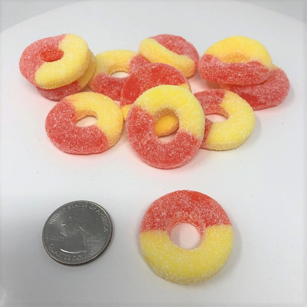 Albanese Gummi Peach Rings 1 Pound Bulk Gummy Candy Gummy Rings Gummi Candy 3 Albanese Gummi Peach Rings 1 Pound Bulk Gummy Candy Gummy Rings Gummi Candy