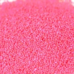 QA Products, Inc. - Beloit, Wisconsin Nonpareils Pink Bakery Topping Sprinkles Colored Nonpareils 1 Pound Sprinkles & Toppings