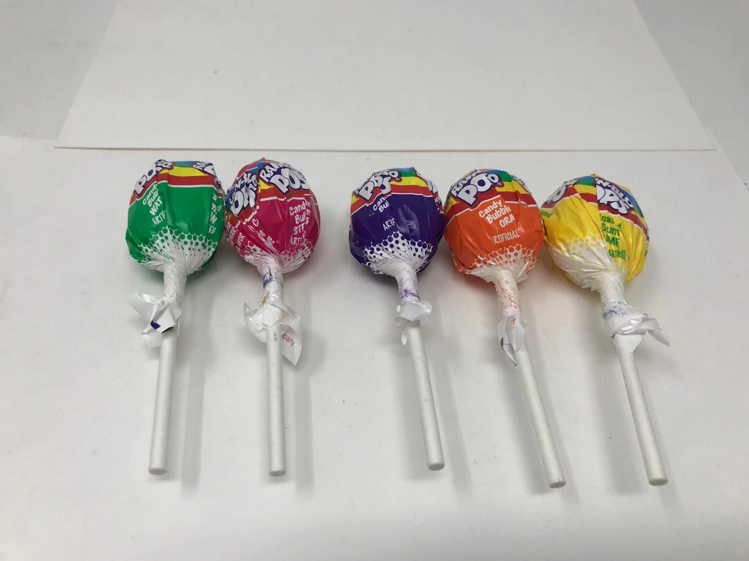 Beulah's Candyland Rain-Blo Pops Lollipops 5 Flavors 2 Pound Bag Candy Coated Bubblegum 4 Beulah's Candyland Rain-Blo Pops Lollipops 5 Flavors 2 Pound Bag Candy Coated Bubblegum