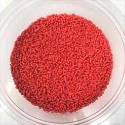QA Products, Inc. - Beloit, Wisconsin Sprinkles Red Jimmies Bakery Topping 1 Pound Colored Sprinkles Sprinkles & Toppings