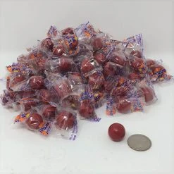 Beulah's Candyland Jawbreakers Red Color Small Wrapped Candy Red Jawbreaker Jaw Breaker 2 Pounds