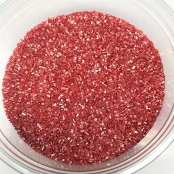 QA Products, Inc. - Beloit, Wisconsin Sugar Crystalz Ruby Red Crystals Bakery Topping Sprinkles 1 Pound Colored Sugar Sprinkles & Toppings