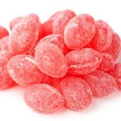 Sanded Raspberry Drops Old Fashioned Hard Candy 5 Pounds Claey's Candies