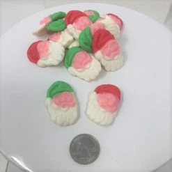 Beulah's Candyland Gummi Santa Claus Face Gummy Santa Christmas Candy 2 Pounds