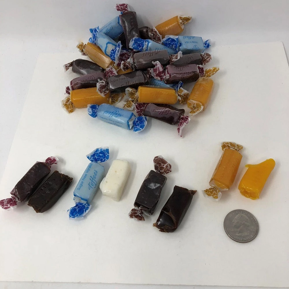 Hillside Candy - Hillside, New Jersey Sugar Free Candy Go Lightly Sugar Free Toffee Bulk Wrapped 2 Pounds Assorted Toffee 3 Hillside Candy - Hillside, New Jersey Sugar Free Candy Go Lightly Sugar Free Toffee Bulk Wrapped 2 Pounds Assorted Toffee