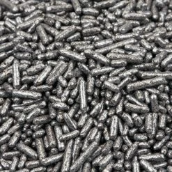 QA Products, Inc. - Beloit, Wisconsin Sprinkles & Toppings Sprinkles Silver Toppers Topperz Shiny Topping 8 Ounces Colored Sprinkles