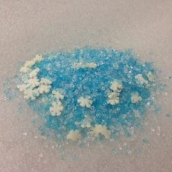QA Products, Inc. - Beloit, Wisconsin Snow Globe Mix White Snowflakes Blue Sugar Bakery Topping Sprinkles 8 Ounces Sprinkles & Toppings