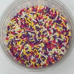QA Products, Inc. - Beloit, Wisconsin Sprinkles & Toppings Spring Mix Sprinkles Pastel Jimmies Bakery Topping 6 Pounds Colored Sprinkles