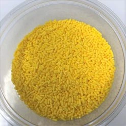 QA Products, Inc. - Beloit, Wisconsin Sprinkles Yellow Jimmies Bakery Topping 1 Pound Colored Sprinkles Sprinkles & Toppings