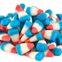 Beulah's Candyland Patriotic Candy Corn 2 Pounds Red White Blue Raspberry Lemonade Candy